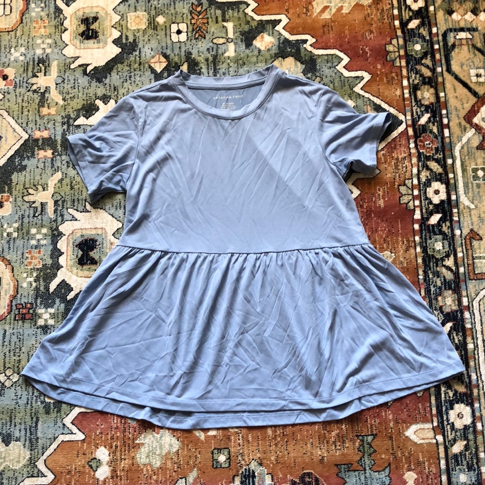 Sky Blue Babydoll Shirt (American Eagle Size XS)